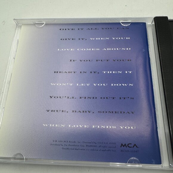 Vince Gill When Love Finds You Audio CD MCA Records 1994 Country Music - Picture 2 of 4